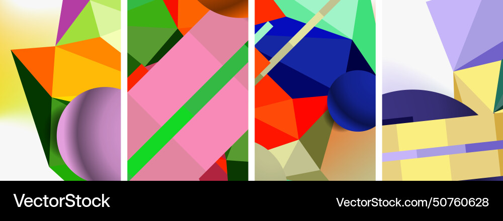 Minimal geometry circle line and square design Vector Image