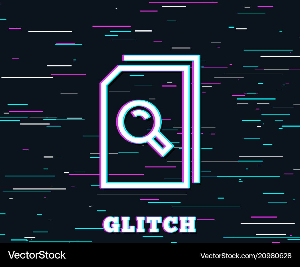 Search documents line icon file with magnifier Vector Image