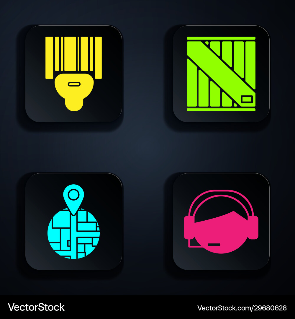 Set support operator in touch scanner scanning Set support operator in touch scanner scanning vector image
