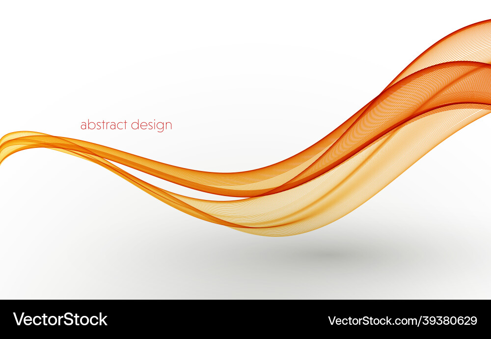 Abstract colorful flowing wave lines Vector Image