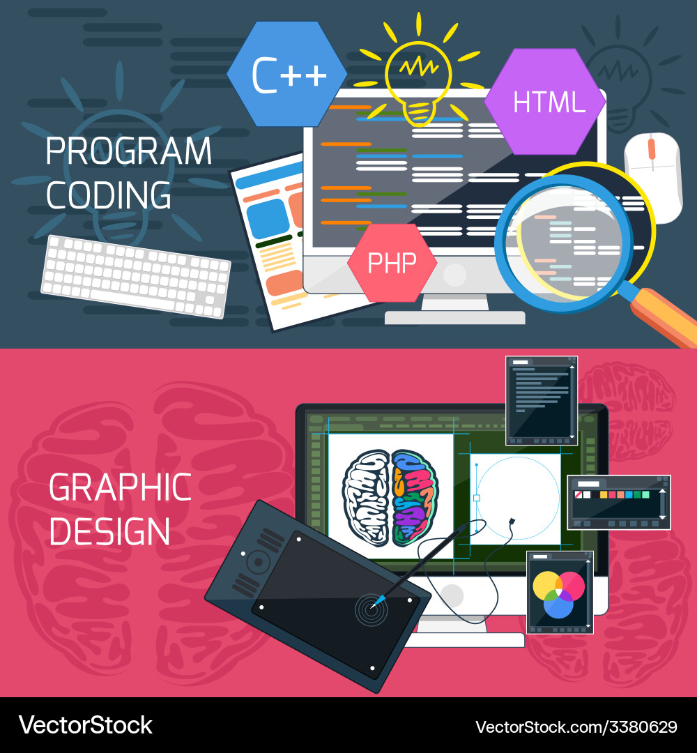 Coding & Development Toolkit vector image