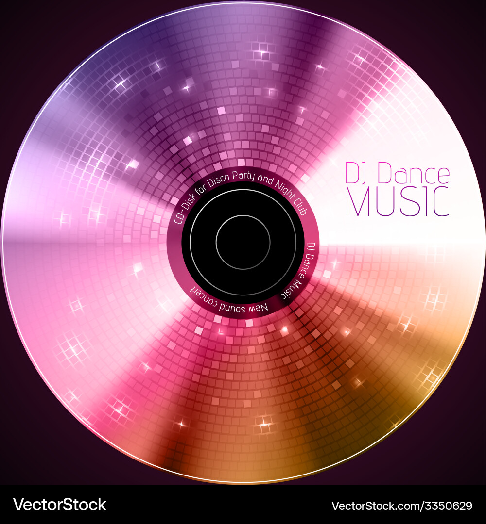Disco abstract background record or disk vector image