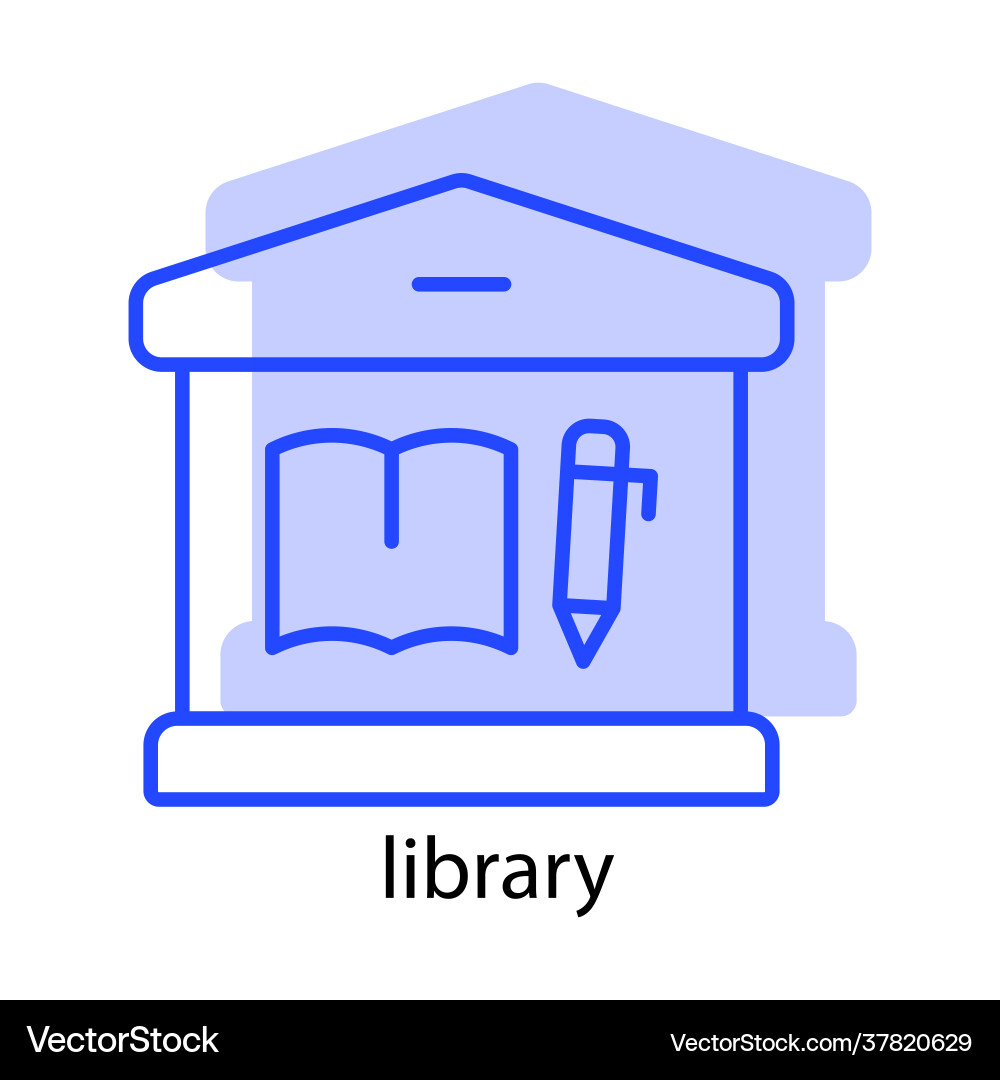 Library icon can be used for application Library icon can be used for application vector image