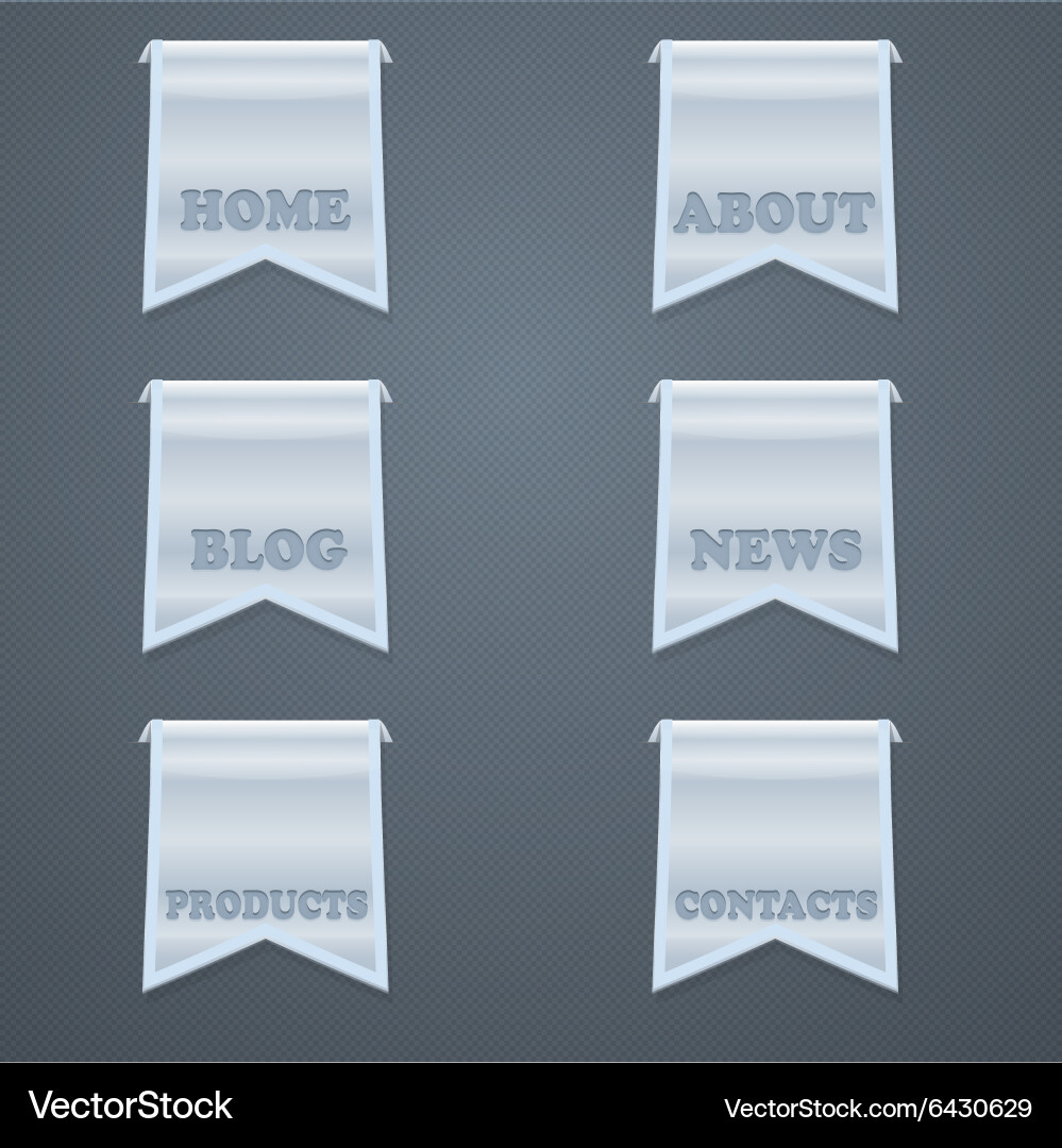 Navigation design elements vector image