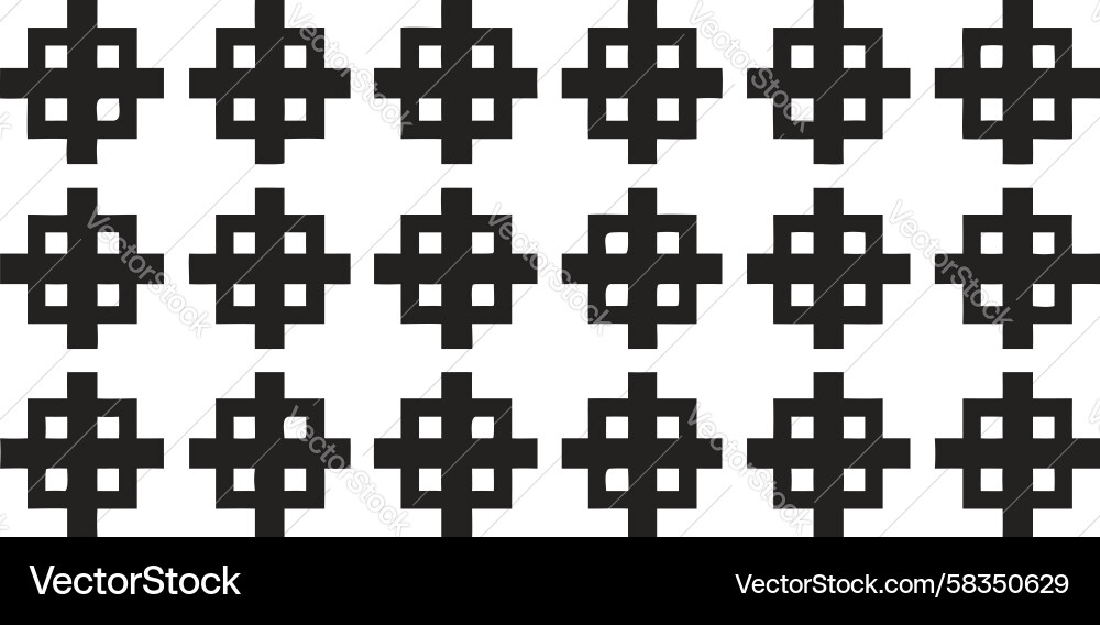 Plus Sign Grid Pattern Vector Image
