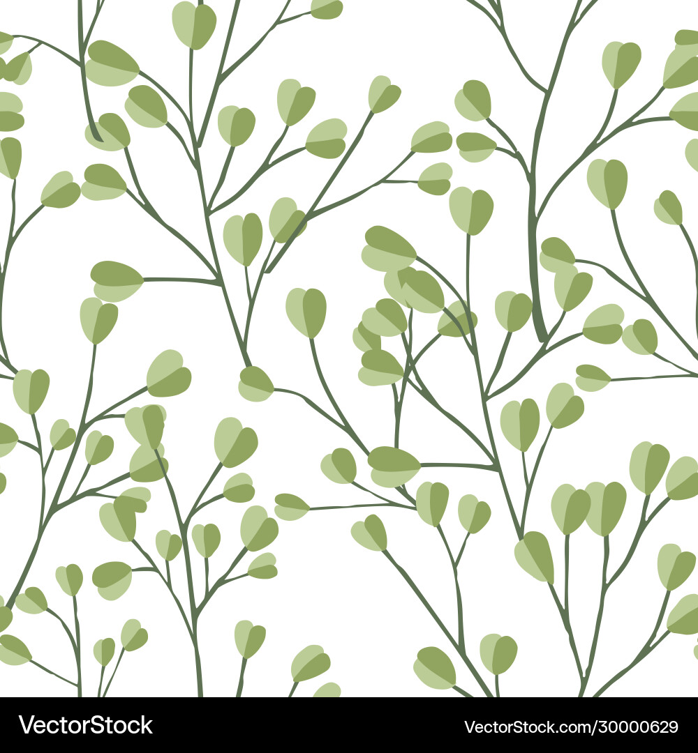 Seamless pattern hand drawn tree branches Seamless pattern hand drawn tree branches Vector Image