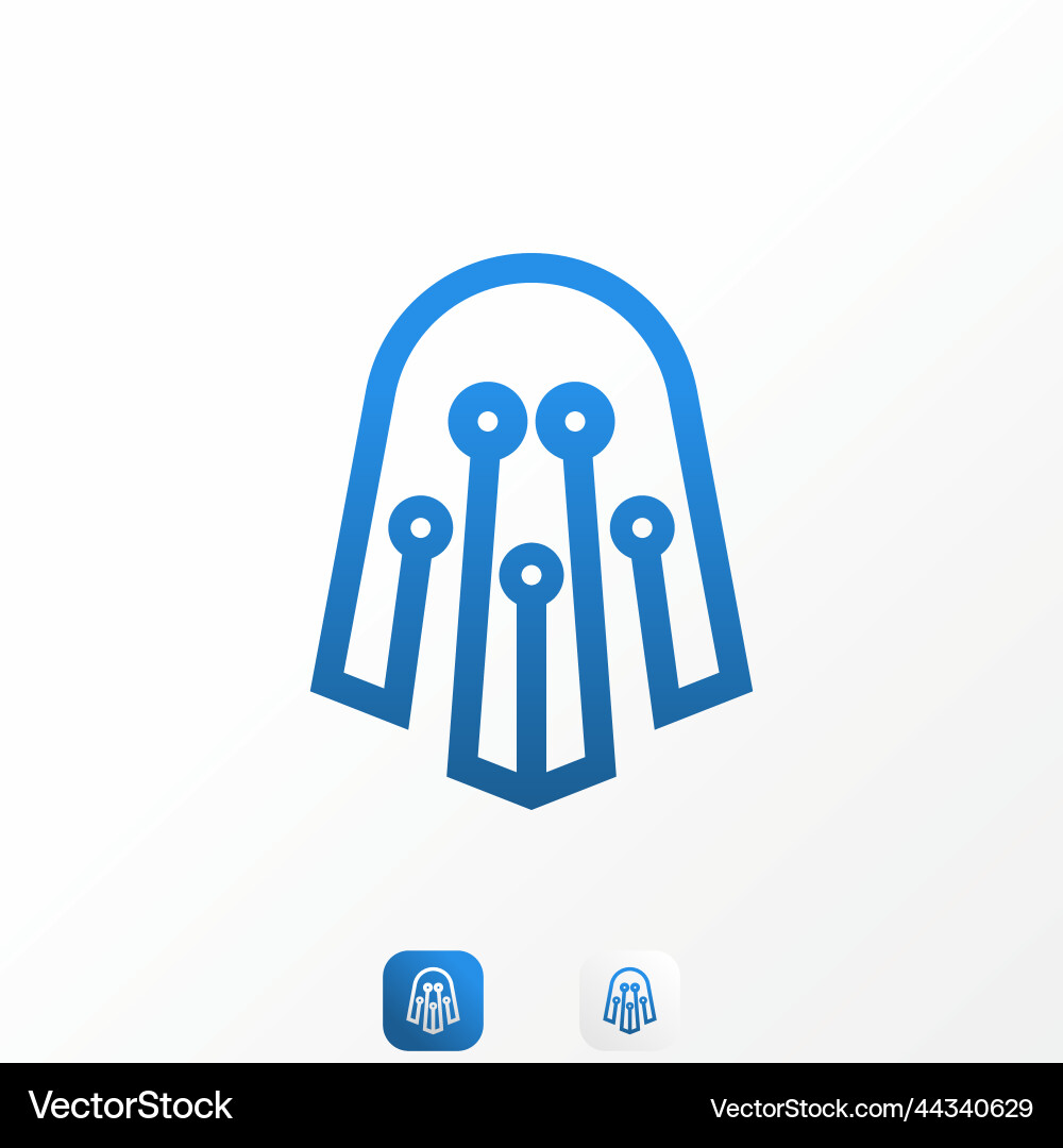 Unique scary ghost in line with tech or network Unique scary ghost in line with tech or network vector image