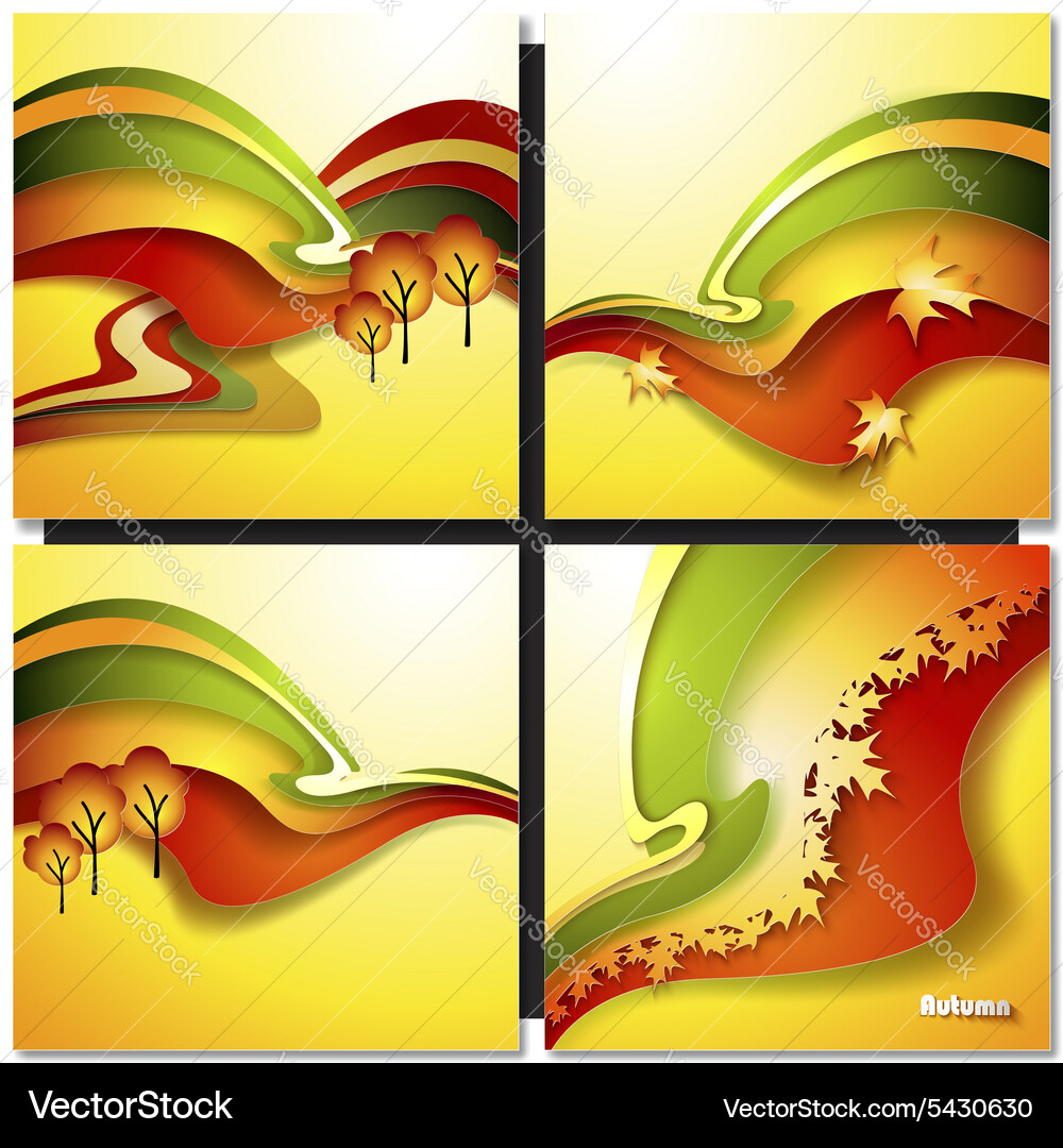 Autumn leaf background Royalty Free Vector Image