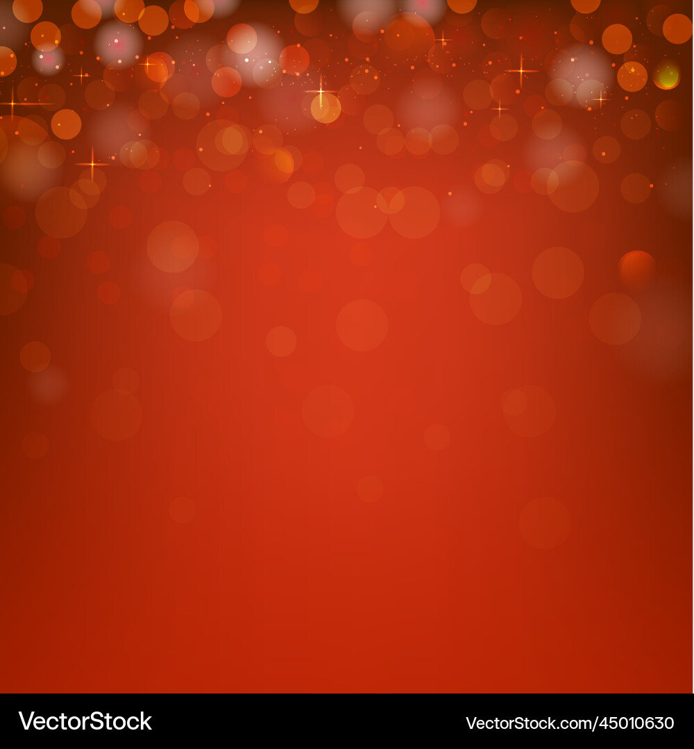 Beautiful red background with glowing bokeh Beautiful red background with glowing bokeh vector image