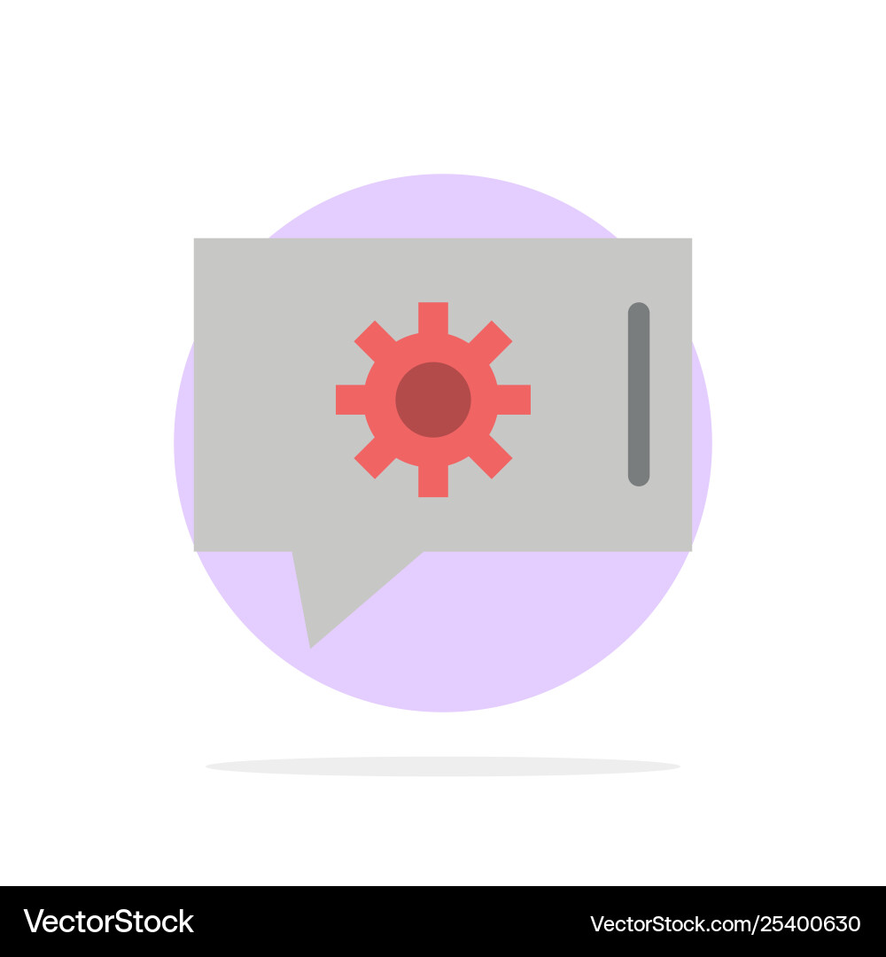 Chat preferences setting support Vector Image