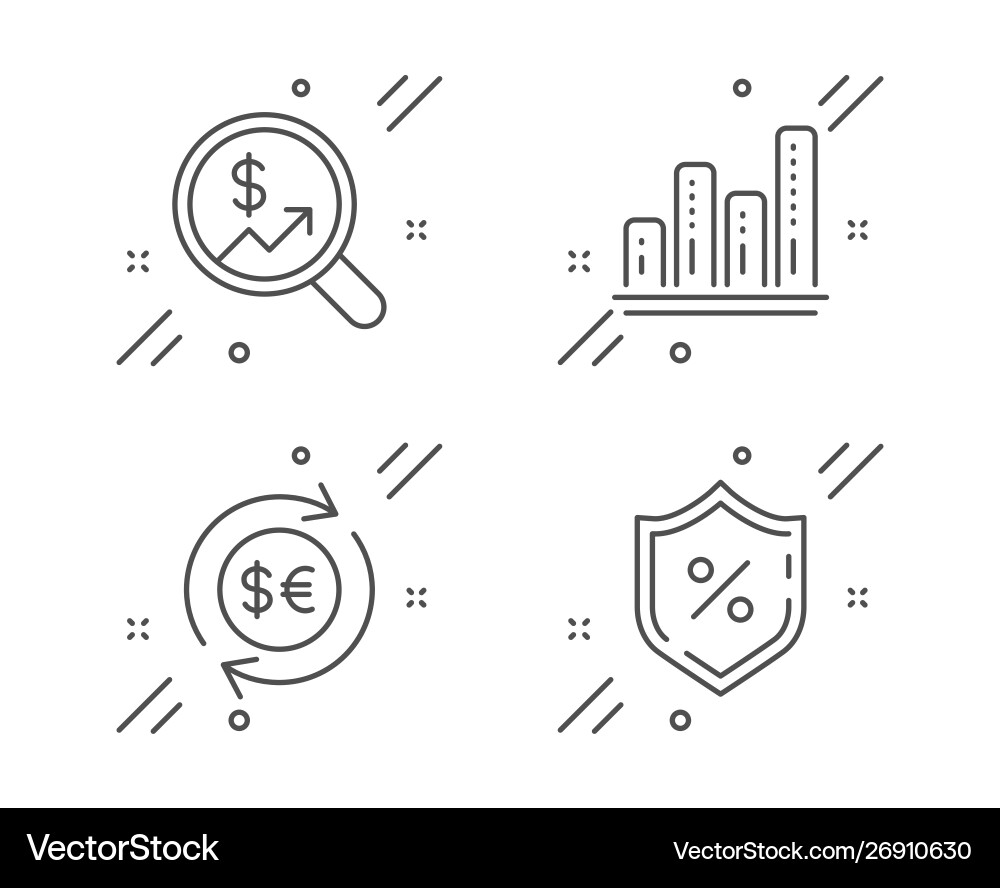 Money currency graph chart and audit Money currency graph chart and audit vector image