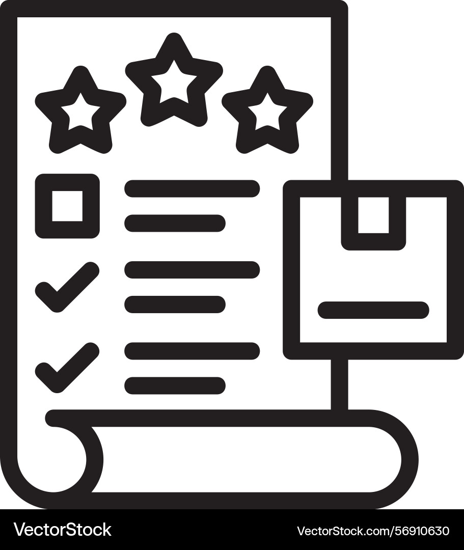 Quality check linear style icon design Vector Image