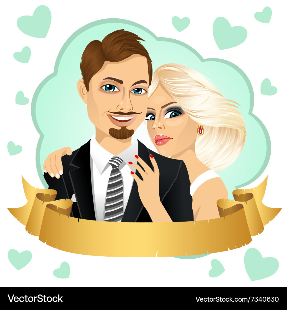 Save the date design composition Vector Image