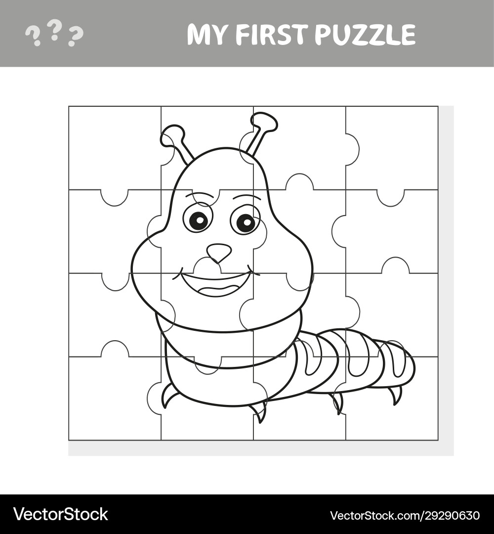 Use puzzle and restore picture paper game Use puzzle and restore picture paper game vector image