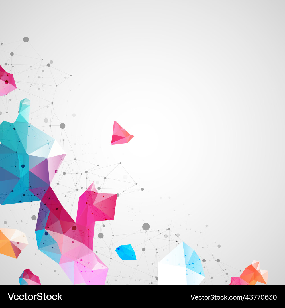 Wireframe background with plexus effect Wireframe background with plexus effect vector image