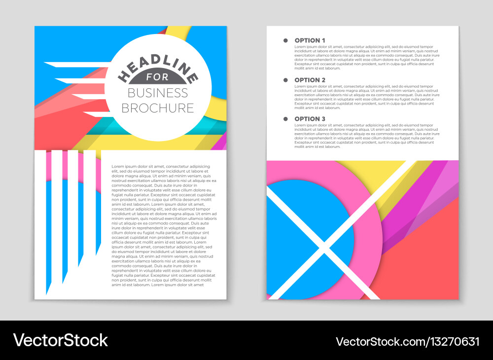 Abstract layout background set for art Vector Image
