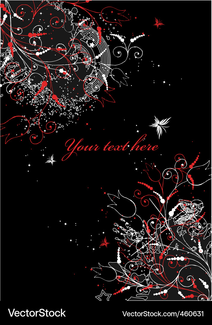 Background in flower style Vector Image