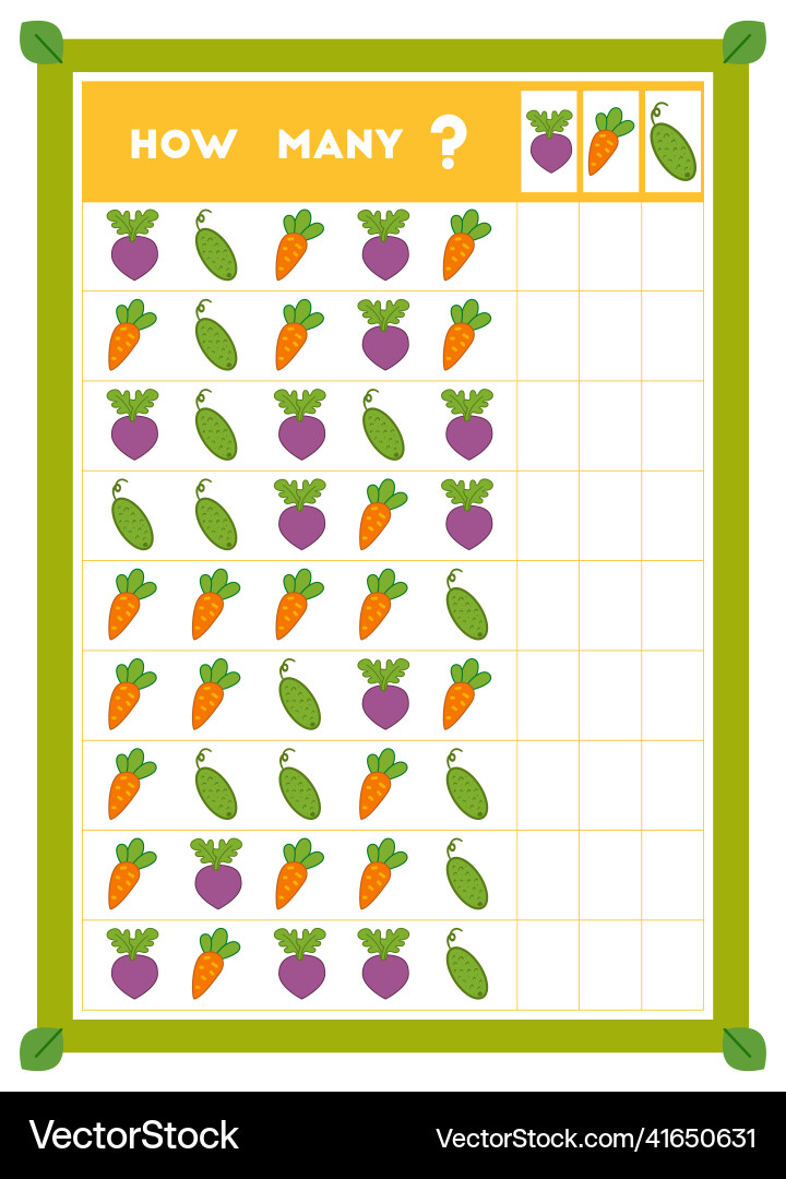 Counting game educational for children count Counting game educational for children count vector image