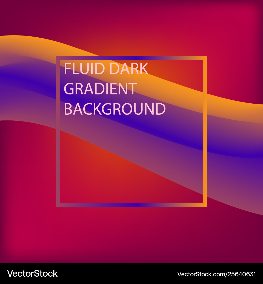 Dark fluid gradient background design abstract Vector Image