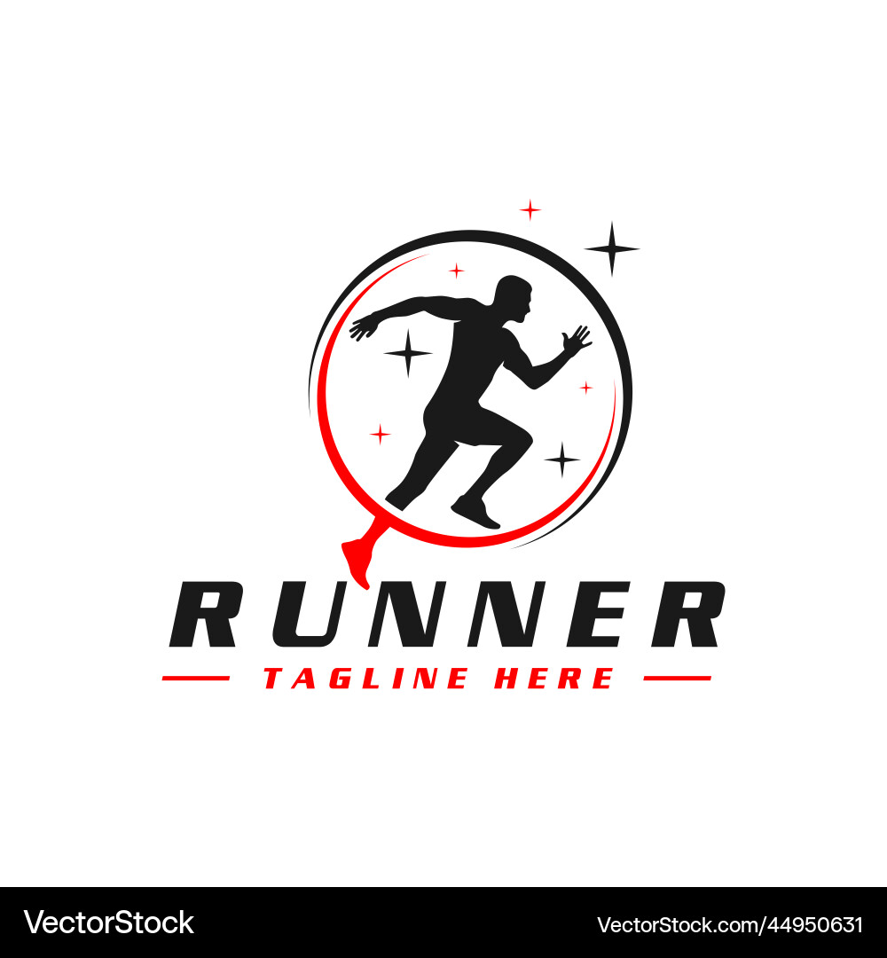 Dynamic Running Logo vector image
