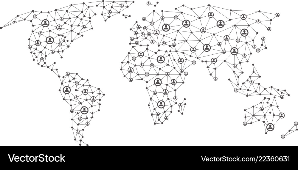 Global Network Connection vector image