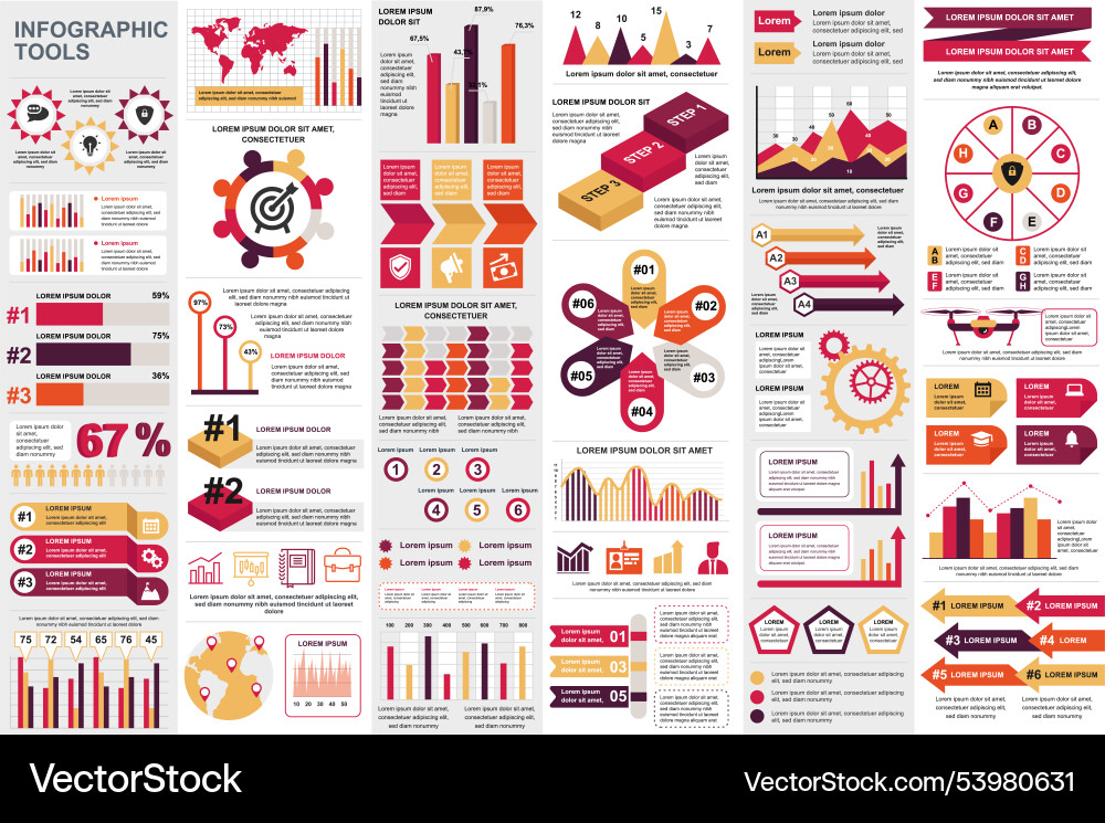 Infographic elements data visualization design Infographic elements data visualization design vector image