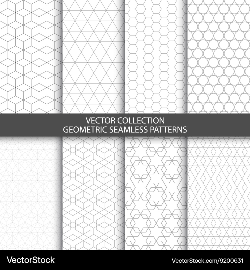 Intricate Geometric Patterns Vector Image
