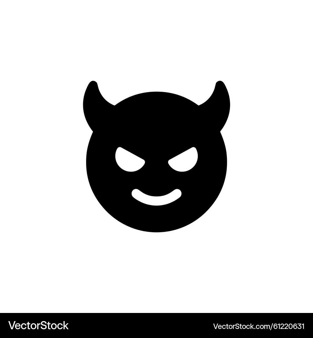 小物 BLACK SIGN x GALCIA DEVIL'S FACE Minimalist Devil Face Icon – Royalty-Free Vector | VectorStock