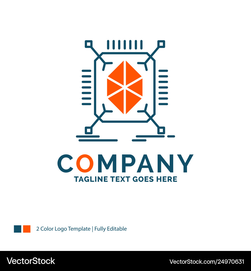 Object prototyping rapid structure 3d logo design Object prototyping rapid structure 3d logo design vector image