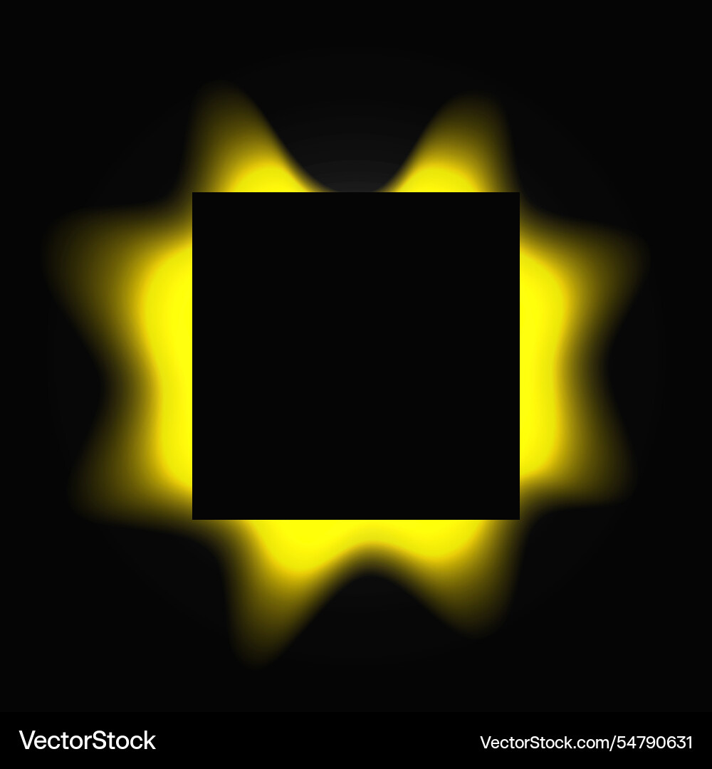 Square illuminate light frame with color gradient Square illuminate light frame with color gradient vector image