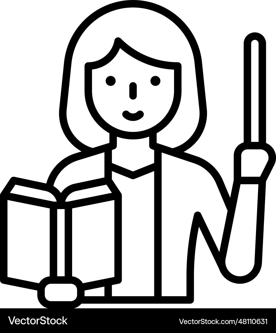 Teaching icon an avatar that is related Vector Image