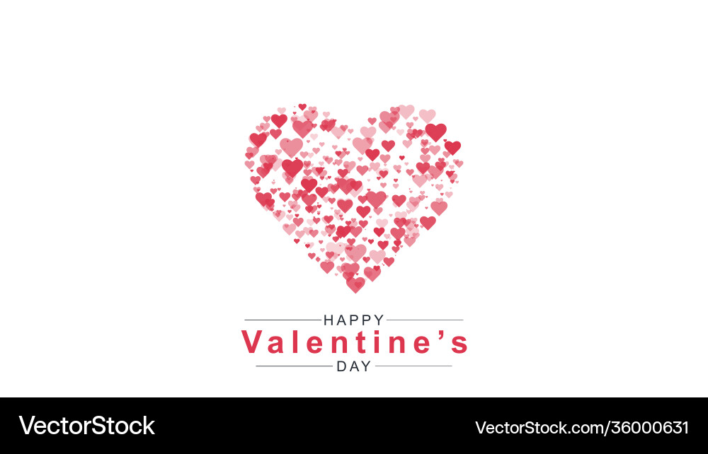 Valentines day background with heart pattern Valentines day background with heart pattern Vector Image