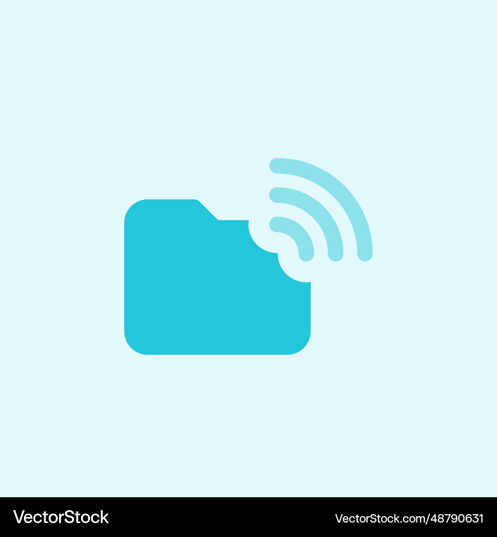 Wireless transfer of a file directory vector image