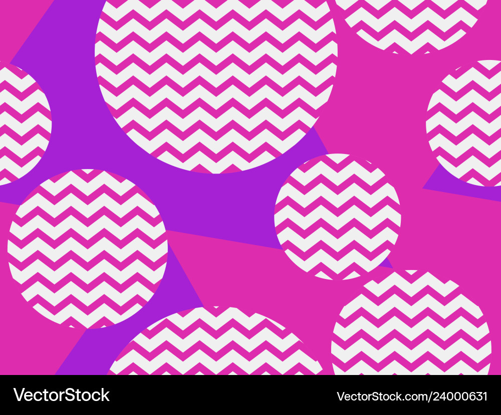 Zigzag seamless pattern with pink and violet Zigzag seamless pattern with pink and violet vector image