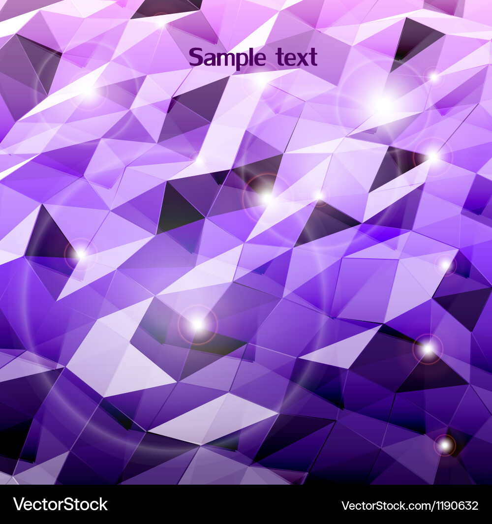Abstract violet background combination of triangle vector image