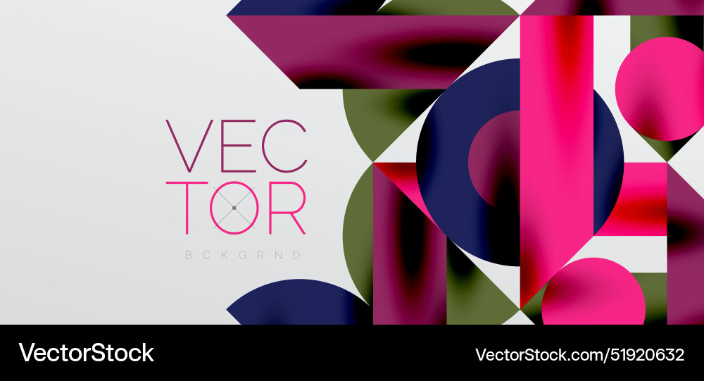 Circles and shadows colorful round elements Vector Image
