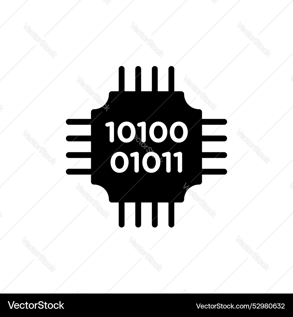 Computing icon set Cloud Server Prozessor vektorbild