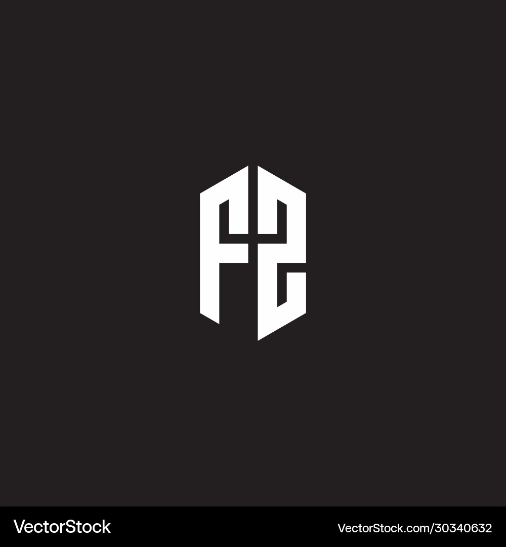 Fs logo monogram with hexagon shape style design Fs logo monogram with hexagon shape style design Vector Image