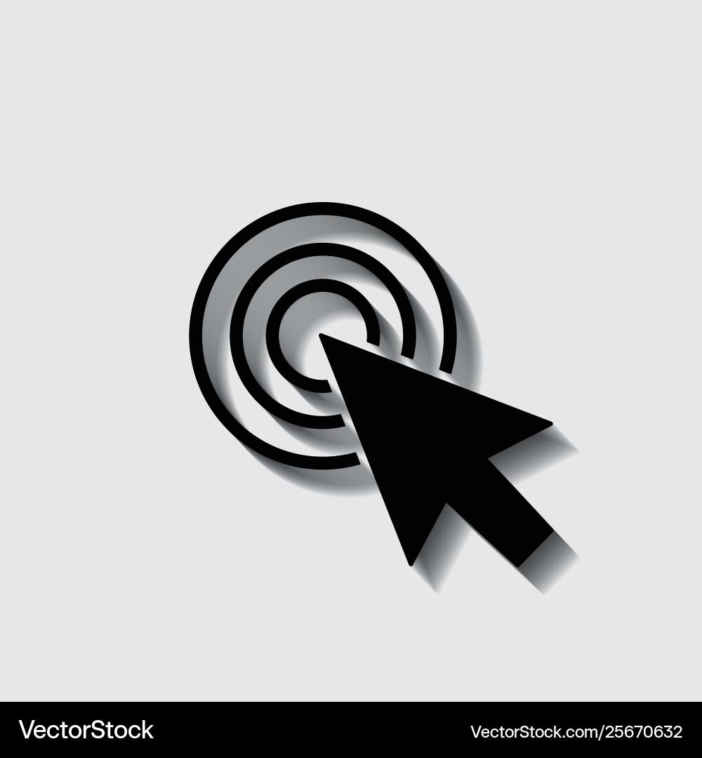 Mouse cursor symbol - arrow click pointer isolated Mouse cursor symbol - arrow click pointer isolated vector image