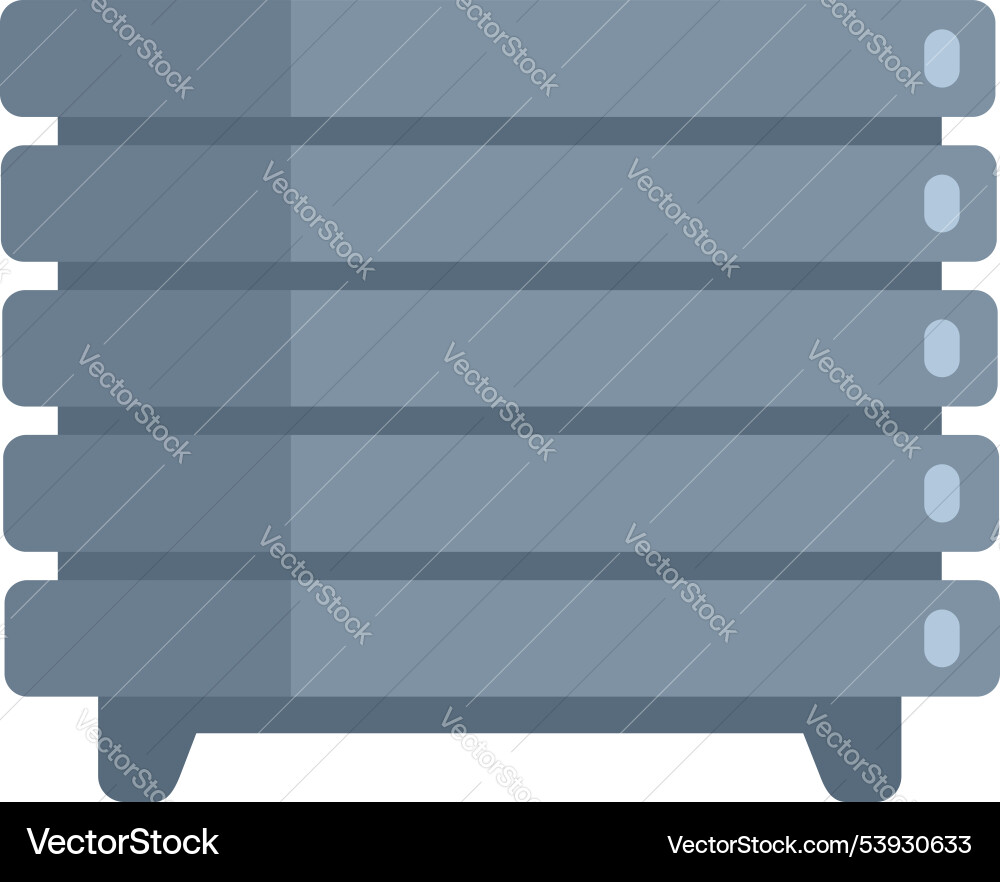 Database server storing digital information Database server storing digital information vector image