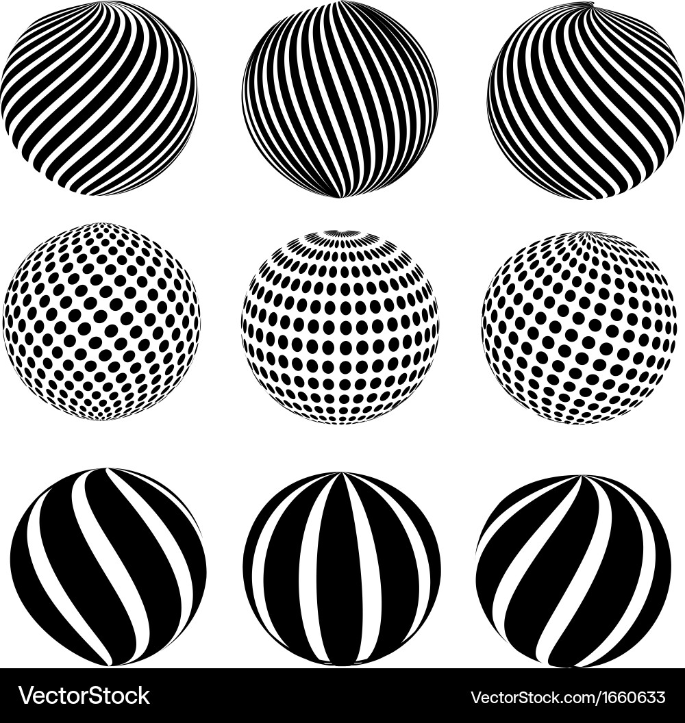 Dotted Sphere Pattern vector image