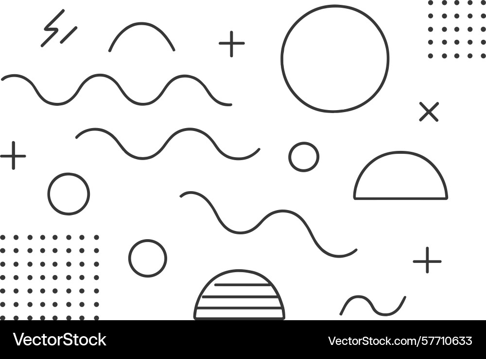 Geometric shapes arranged in a pattern including Geometric shapes arranged in a pattern including vector image