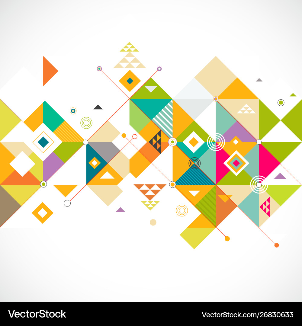 Geometric Triangle Pattern vector image