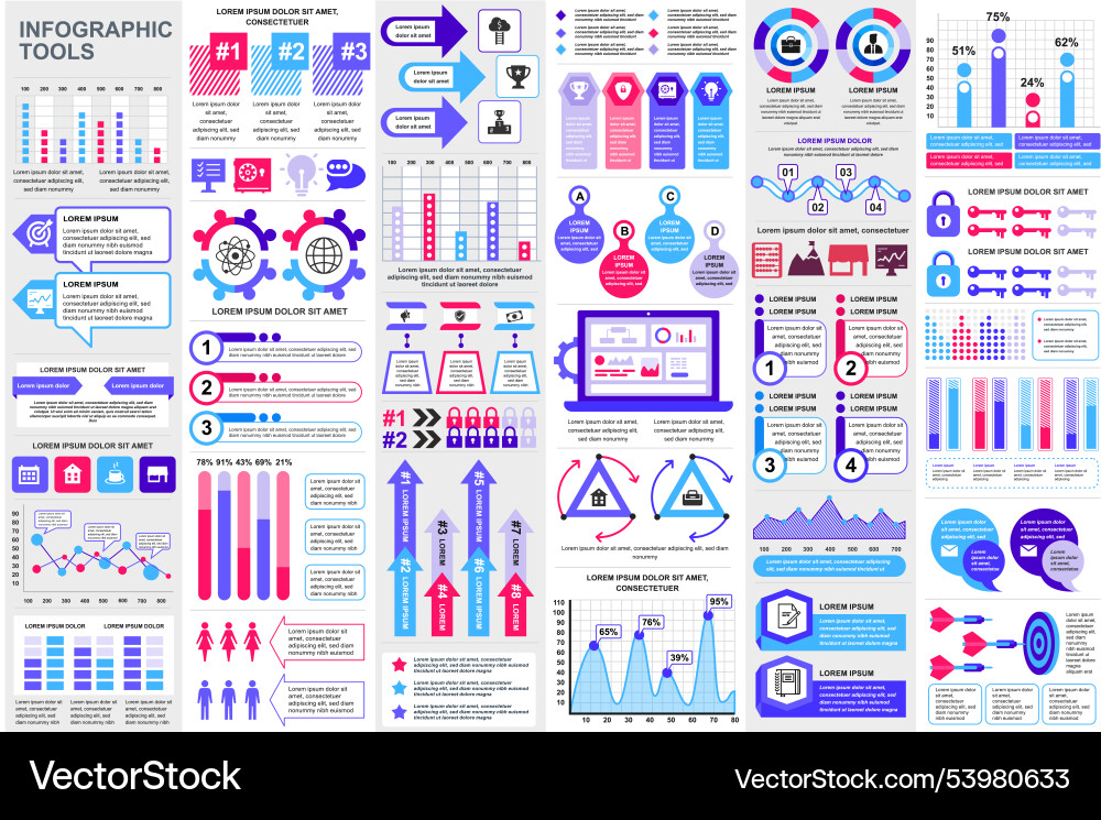 Infographic elements data visualization design Infographic elements data visualization design vector image