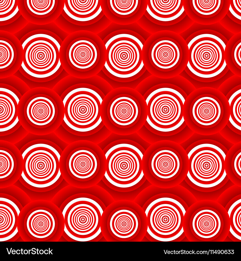 Pattern of red circles Vector Image