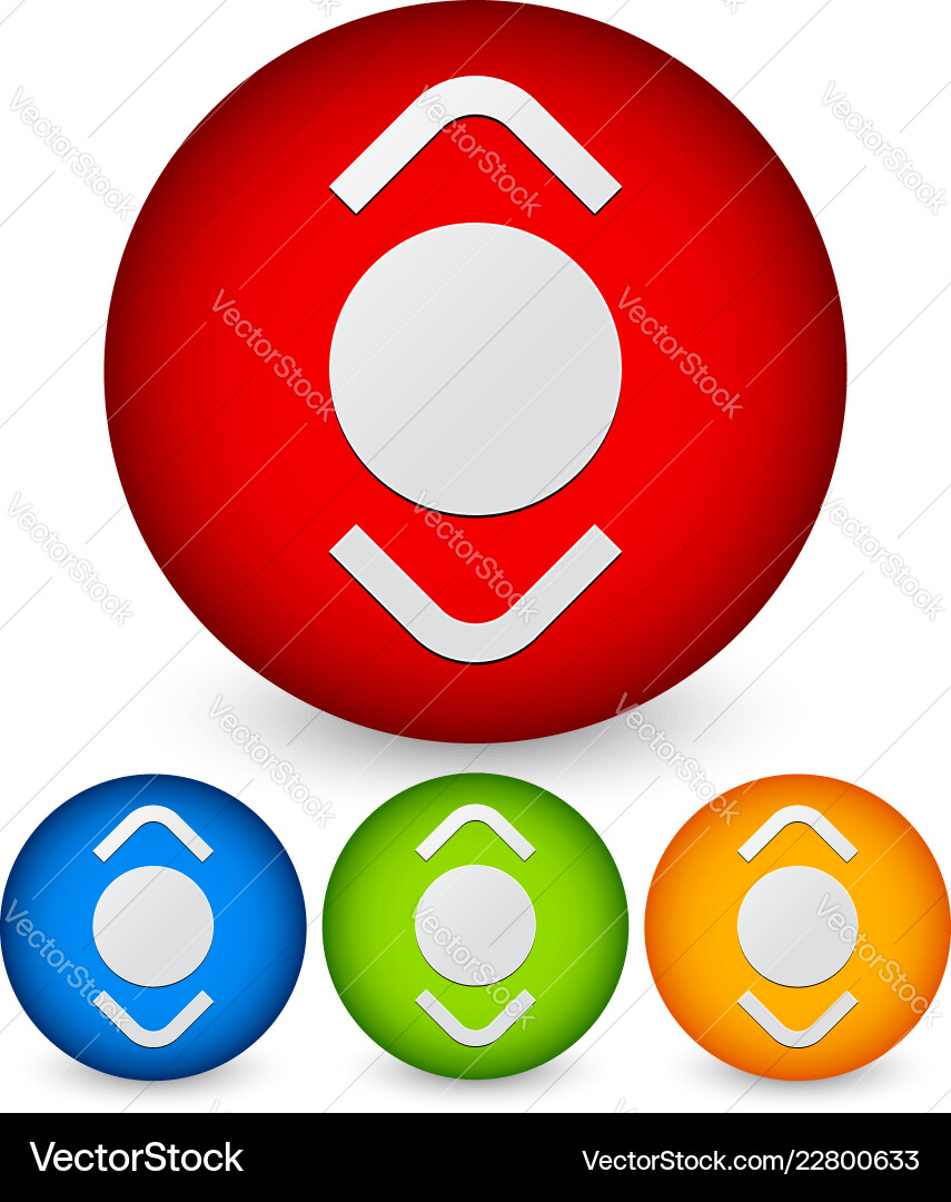Scroll button up down in one symbol Scroll button up down in one symbol vector image