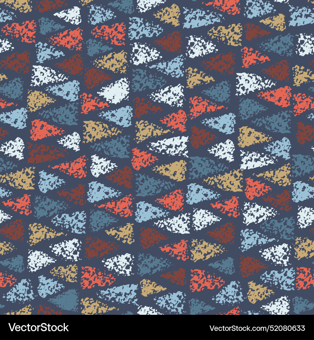 Seamless pattern of colored triangles Seamless pattern of colored triangles vector image