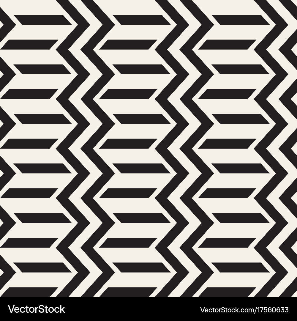 Seamless zigzag line pattern abstract vector image