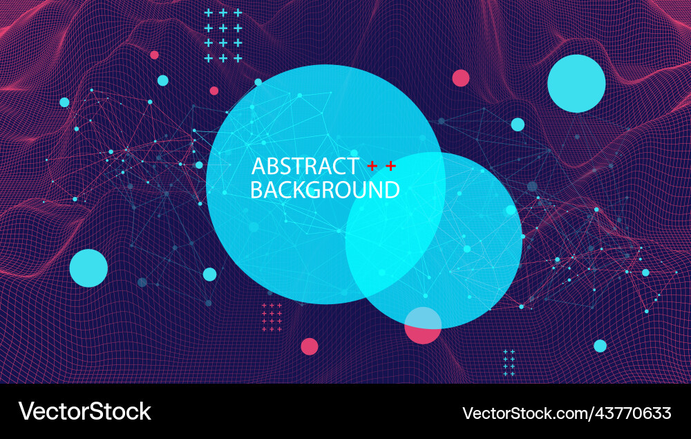 Wireframe background with plexus effect Wireframe background with plexus effect vector image
