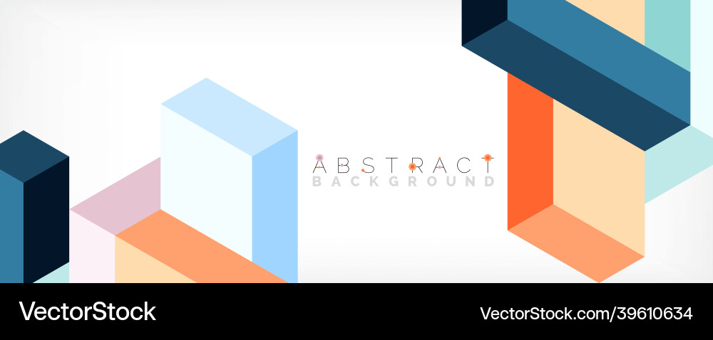Abstract background 3d cubes cubic elements Abstract background 3d cubes cubic elements vector image